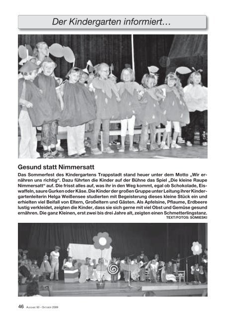 Gemeindeblatt Oktober 2009