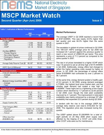 MSCP Market Watch - EMC