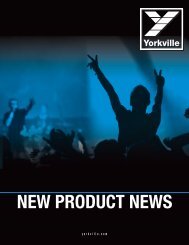 NEW PRODUCT NEWS - Yorkville Sound