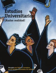 Estudios Universitarios: - CaliforniaColleges.edu