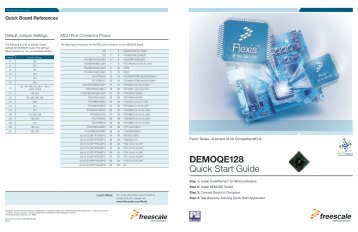 DEMOQE128 Quick Start Guide - Freescale