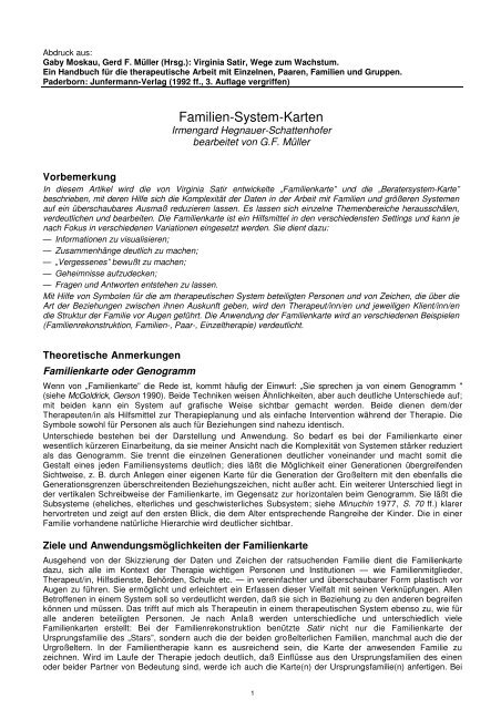 Familien-System-Karten - MÃ¼nchner Familien Kolleg