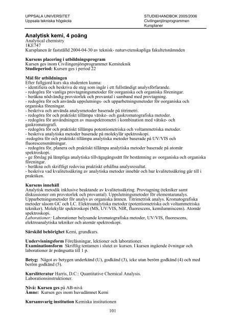 2005/2006 - Teknisk-naturvetenskapliga fakulteten - Uppsala ...