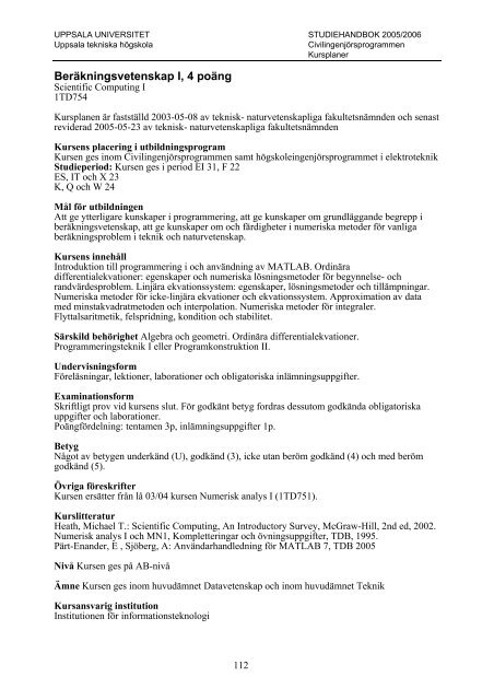 2005/2006 - Teknisk-naturvetenskapliga fakulteten - Uppsala ...