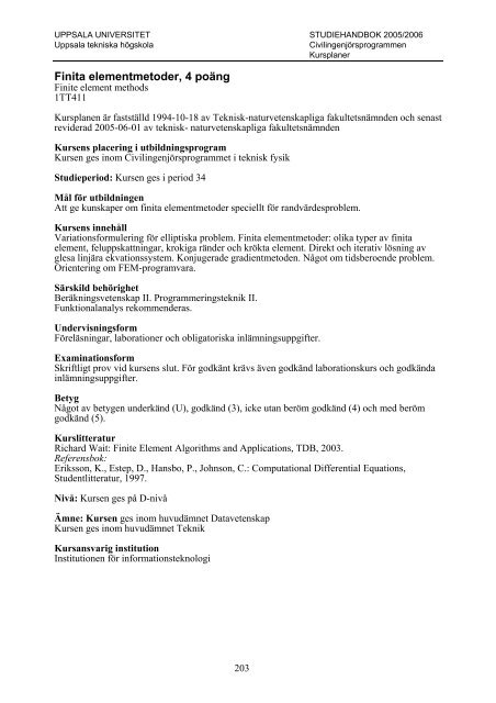 2005/2006 - Teknisk-naturvetenskapliga fakulteten - Uppsala ...