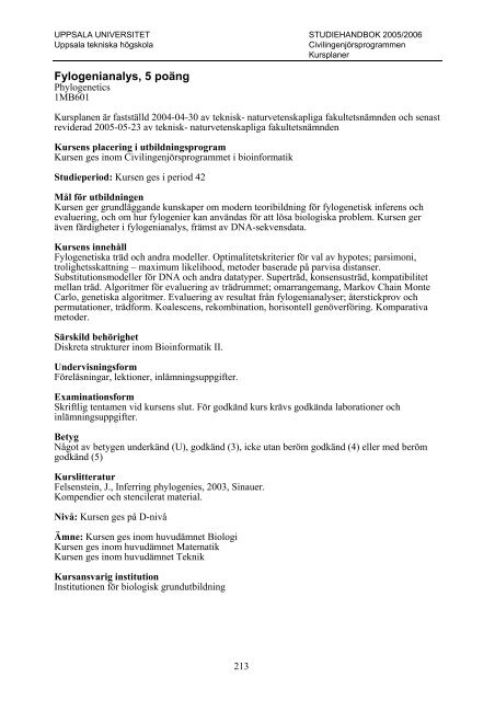 2005/2006 - Teknisk-naturvetenskapliga fakulteten - Uppsala ...