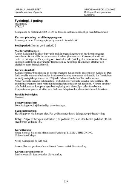 2005/2006 - Teknisk-naturvetenskapliga fakulteten - Uppsala ...