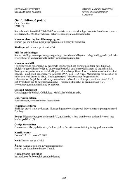 2005/2006 - Teknisk-naturvetenskapliga fakulteten - Uppsala ...