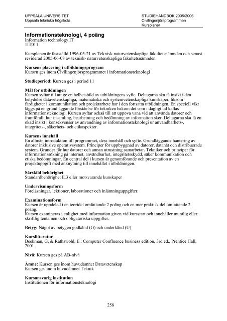 2005/2006 - Teknisk-naturvetenskapliga fakulteten - Uppsala ...