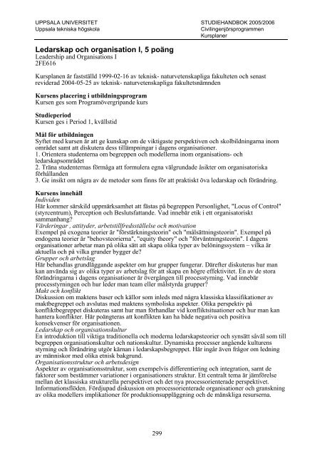 2005/2006 - Teknisk-naturvetenskapliga fakulteten - Uppsala ...