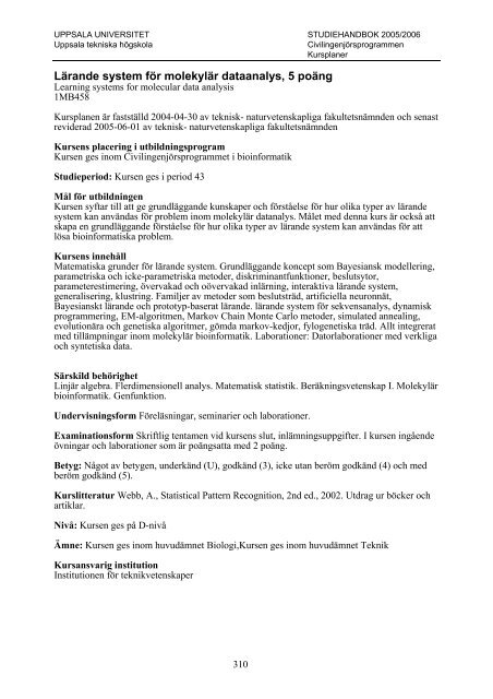 2005/2006 - Teknisk-naturvetenskapliga fakulteten - Uppsala ...