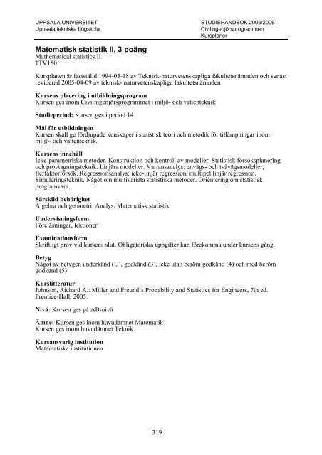 2005/2006 - Teknisk-naturvetenskapliga fakulteten - Uppsala ...