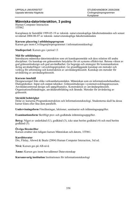 2005/2006 - Teknisk-naturvetenskapliga fakulteten - Uppsala ...