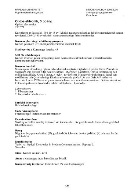 2005/2006 - Teknisk-naturvetenskapliga fakulteten - Uppsala ...