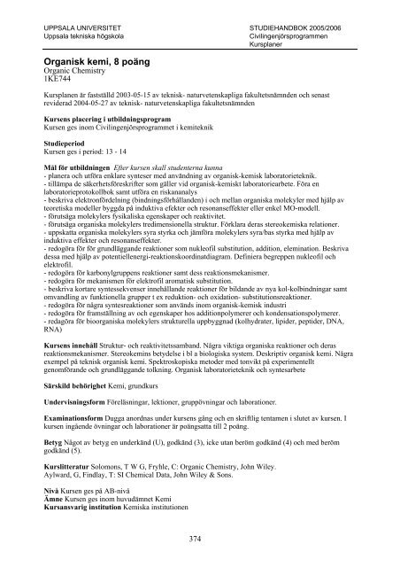 2005/2006 - Teknisk-naturvetenskapliga fakulteten - Uppsala ...