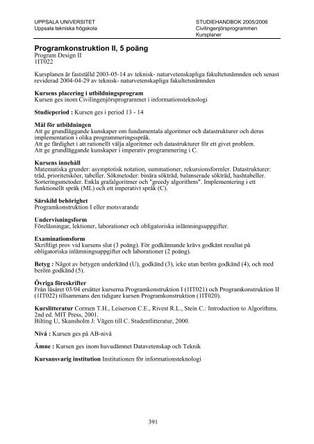 2005/2006 - Teknisk-naturvetenskapliga fakulteten - Uppsala ...