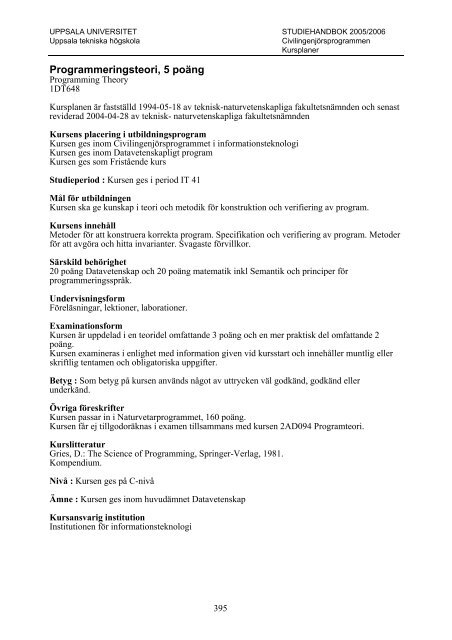 2005/2006 - Teknisk-naturvetenskapliga fakulteten - Uppsala ...