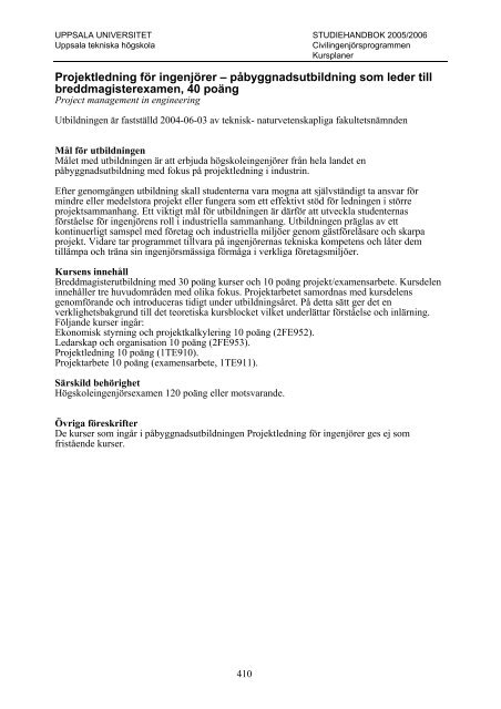 2005/2006 - Teknisk-naturvetenskapliga fakulteten - Uppsala ...