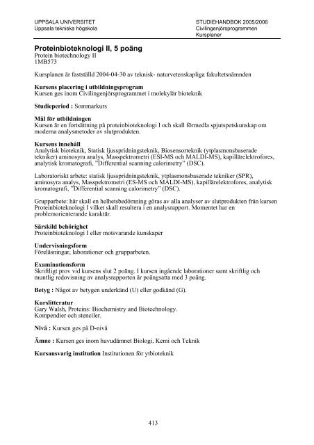 2005/2006 - Teknisk-naturvetenskapliga fakulteten - Uppsala ...