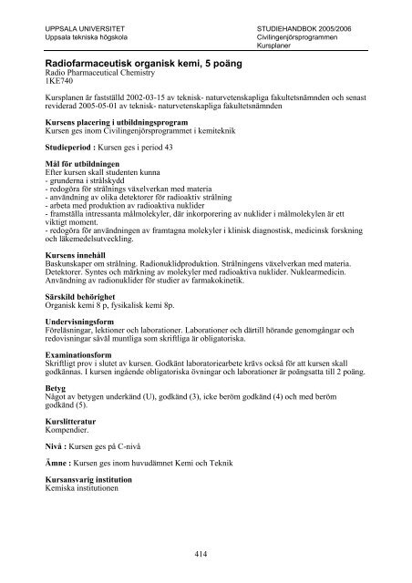 2005/2006 - Teknisk-naturvetenskapliga fakulteten - Uppsala ...