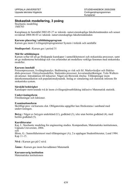 2005/2006 - Teknisk-naturvetenskapliga fakulteten - Uppsala ...