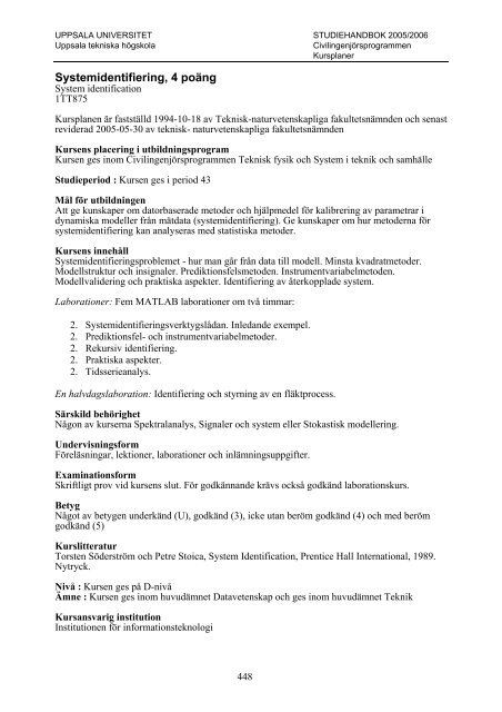 2005/2006 - Teknisk-naturvetenskapliga fakulteten - Uppsala ...