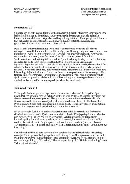 2005/2006 - Teknisk-naturvetenskapliga fakulteten - Uppsala ...