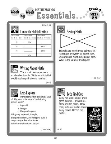 Weeks 29-32 - Mathematics