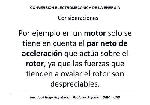 Conversion Electromecanica de la Energia