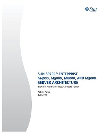 Sun SPARC Enterprise M4000, M5000, M8000, and ... - Q Associates