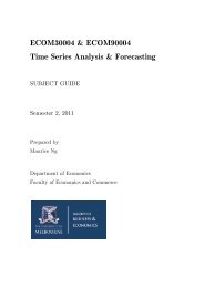ECOM30004 & ECOM90004 Time Series Analysis & Forecasting