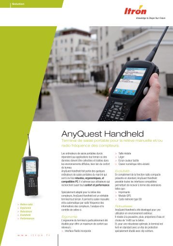 AnyQuest Handheld - Itron