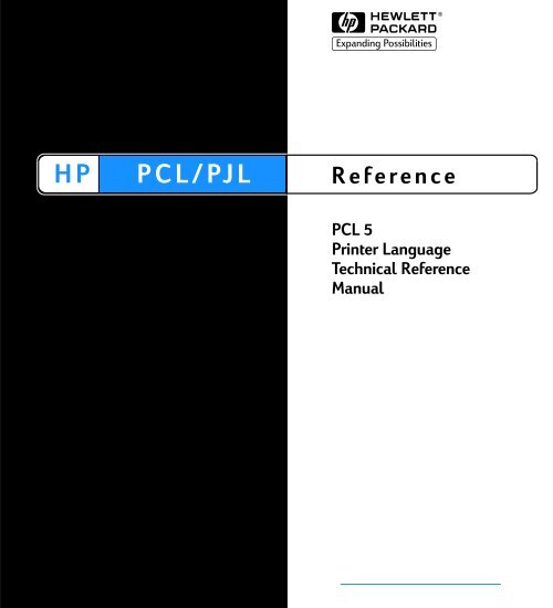 HP PCL/PJL Reference - BelHard Service