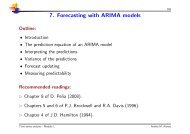 Forecasting with ARIMA models