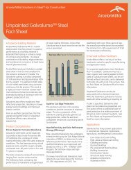 Galvalume Data Sheet - Berridge Manufacturing Co.