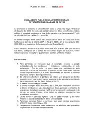 Reglamento promociÃ³n ActualizaciÃ³n Base de Datos