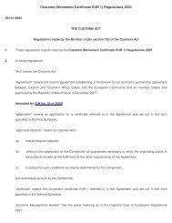 Customs (Movement Certificate EUR 1) Regulations 2005