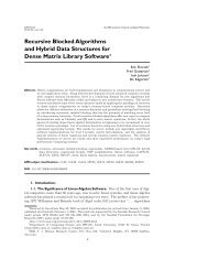 Recursive Blocked Algorithms and Hybrid Data Structures for Dense ...