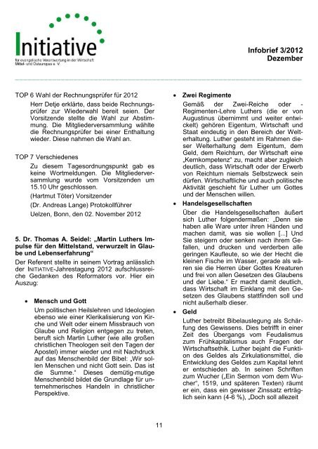 Infobrief 3/2012 Download - Initiative eV