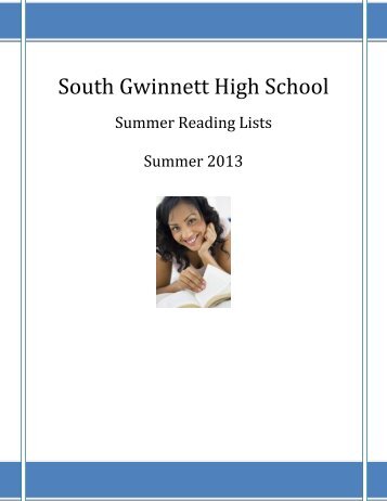 Summer Reading List - South Gwinnett High School