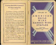 American Nails, Wire, Barbed Wire, Stables, Tacks, Poultry Netting ...