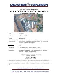 for sale or lease yuba county airport hangar