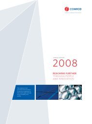 Annual report 2008 - Comrod