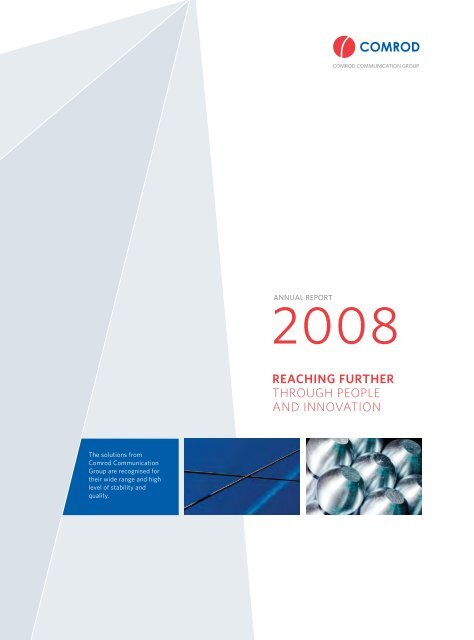 Annual report 2008 - Comrod