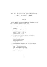 Phil. 102: Introduction to Philosophical Inquiry Quiz 1 - Philosophy ...