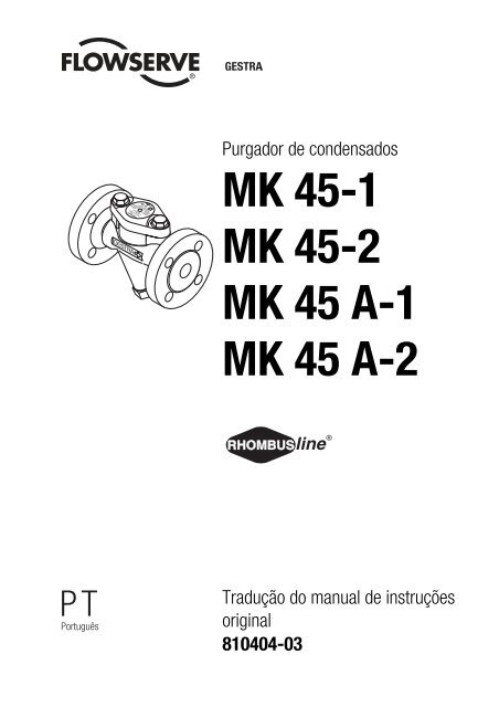 MK 45-1 MK 45-2 MK 45 A-1 MK 45 A-2 - Gestra AG