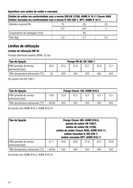 MK 45-1 MK 45-2 MK 45 A-1 MK 45 A-2 - Gestra AG