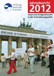 Geschäftsbericht 2012 - Stiftung Nord-Süd-Brücken