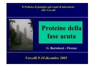 Proteine della fase acuta - ASL 13 Novara
