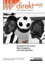 Fussball Ist Ihr Leben - FC Solothurn